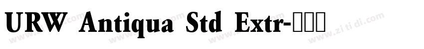 URW Antiqua Std Extr字体转换